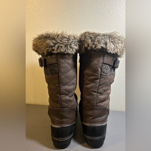 Dream Pairs Dark Brown Fur-Lined Winter Boots - Picture 3 of 8